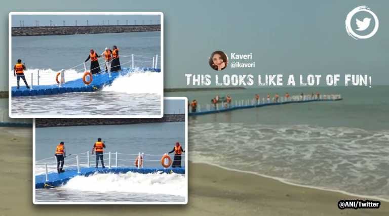 Now, walk over waves on this floating bridge in Kerala – Travel India Alone