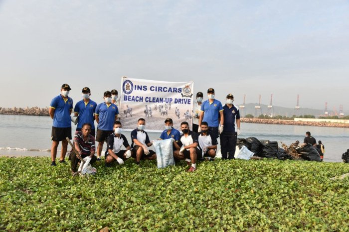 Indian Naval Personnel take Part in Biggest Beach Cleanup Drive at Visakhapatnam – Travel India Alone