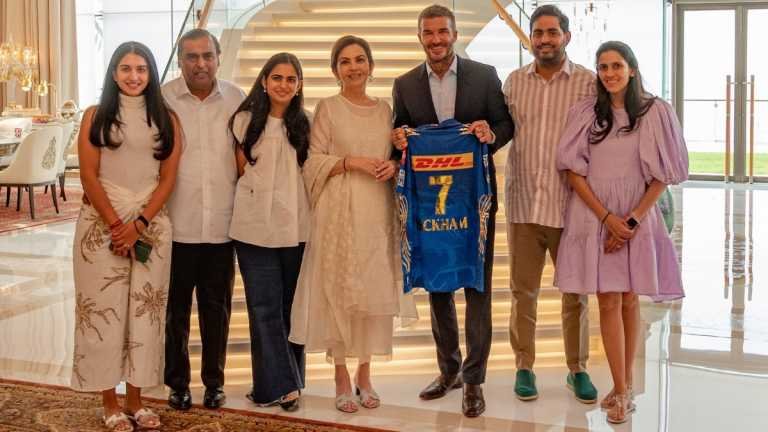 ‘When football meets cricket’: Ambani family hosts David Beckham at Antilia – Travel India Alone