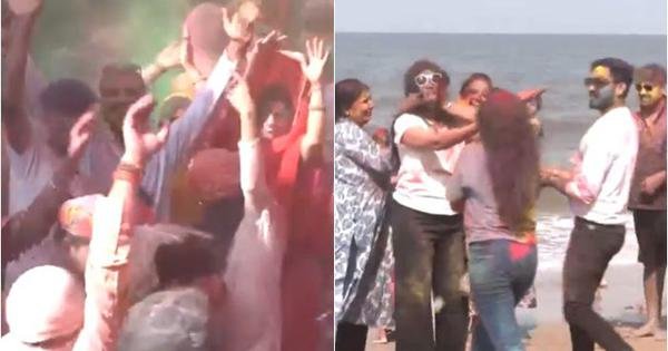 Watch: Scenes of Holi celebrations across India, from temples in Vrindavan to Mumbai beaches – Scroll.in – Travel India Alone